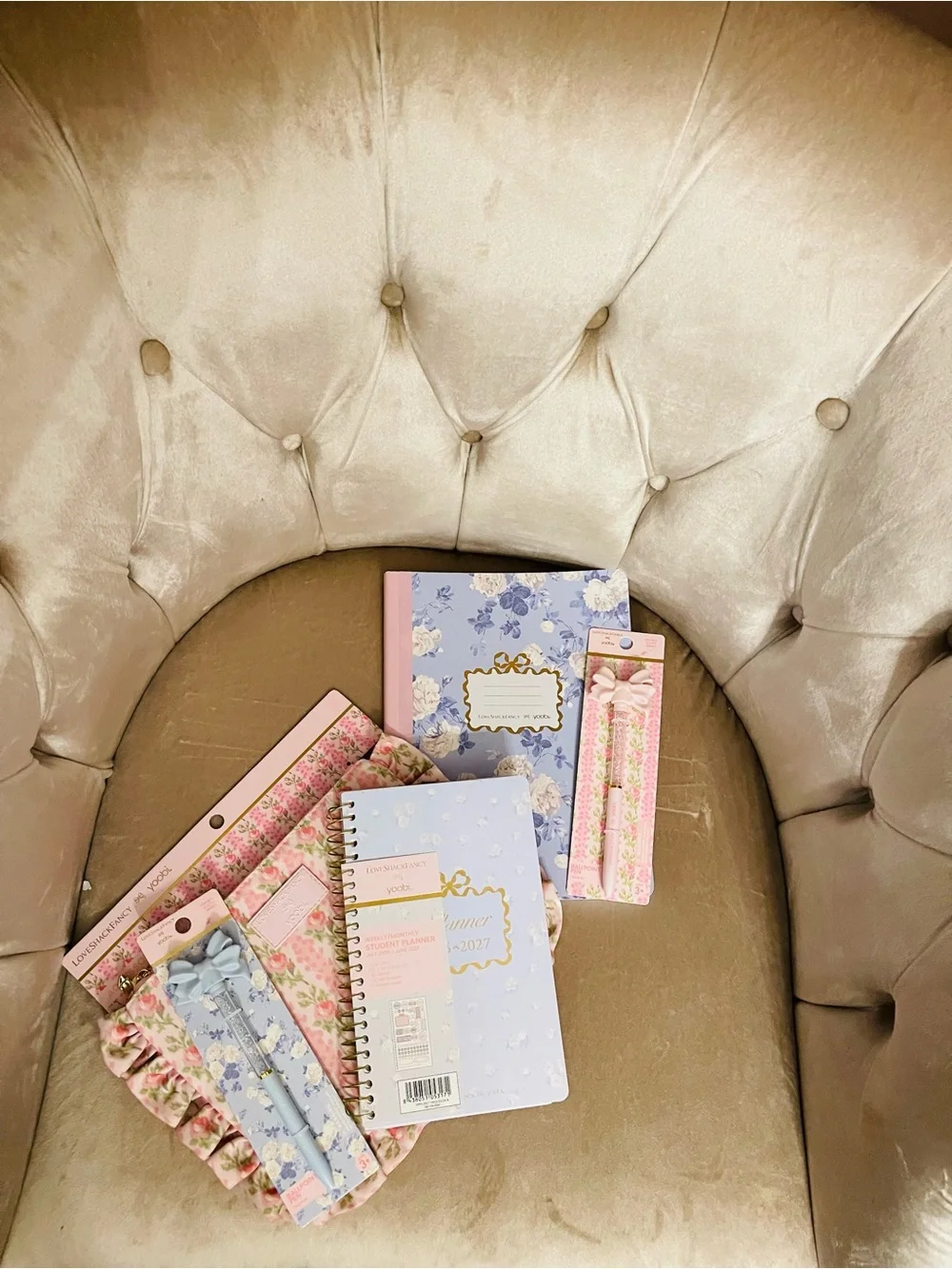 Bundle Loveshackfancy x Target Planner, case, composition & Pen